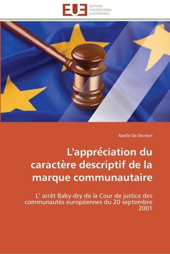 Donker l appre ciation - l'appre,