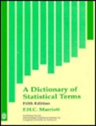 Dictionary statistical - a, of
